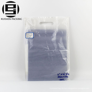 Cheap clear hdpe die cut plastic bags for packing